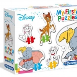 CLEMENTONI Mein erstes Puzzle Disney Tierbabys 4-in-1 (3, 6, 9, 12 Teile)