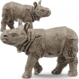 Schleich Junges Indisches Nashorn – Wild Life Figur