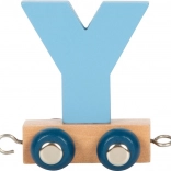 Kleiner hölzerner Polarzug Buchstabe Y