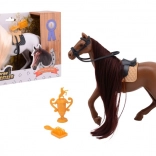 Pferd mit bürstbarer Mähne