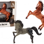 Pferdefigur – braunes oder graues stehendes Pferd für Stall und Bauernhof