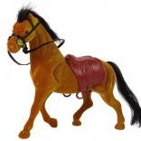 Samtige braune Pferdefigur Bauernhof