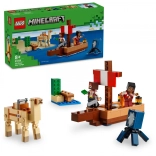 LEGO Minecraft Piratenfahrt – Piratenschiff mit Tieren und Piraten (8+)