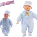 Babypuppe Junge mit Geräuschen 40 cm mit weichem Körper