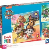 CLEMENTONI Puzzle Paw Patrol 3x48 Teile