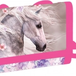 Kinder-Geldbörse aus Textil mit Pferdemotiv