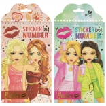 Kreativ-Set Kleben nach Zahlen – 12 Vorlagenblätter und 6 Stickerbögen