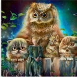 Diamantmalerei Waldwächter 30x40 cm