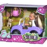 Puppe Evi Safari mit Auto