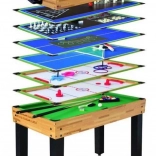 Spieltisch 12‑in‑1 für Kinder und Erwachsene 105 × 57 × 71 cm – Tischfußball, Airhockey, Billard, Tischtennis, Schach und mehr
