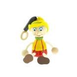 Pinocchio mit Hut an einer Feder