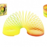 Regenbogenfarbene Kunststoff-Zauberspirale 7,5 cm