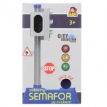 Ampel mit Verkehrsschildern für Kinder 24 × 14 cm mit Lichteffekten