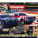 Carrera GO Street Legends Autorennbahn 1:43 mit Looping und amerikanischen Muscle Cars