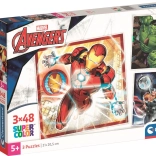 Puzzle-Set 3×48 Teile MARVEL AVENGERS CLEMENTONI