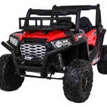 Kinder Elektro-Buggy UTV 24 V mit Fernsteuerung, EVA-Rädern und LED-Beleuchtung – rot