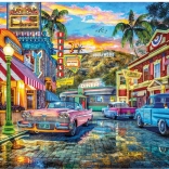 Puzzle HOLLYWOOD – Retro-Straße, 3000 Teile