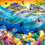 Puzzle 1000 Teile – Delfine in den Tropen