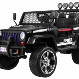 Elektrisches Kinderauto Raptor Drifter schwarz mit Fernbedienung und Allradantrieb (4x4)