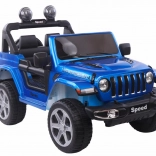 Fahrbares batteriebetriebenes Auto, blau lackiert, 4x4