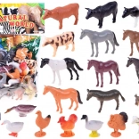 Tiere vom Bauernhof – Set mit 20 Figuren