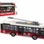 Stadtbus mit Licht und Sound 1:16, Schwungrad, 28 cm