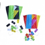 Bunter Flugdrachen Nylon 60x45 cm