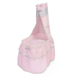 Mobile Puppenwiege mit Baldachin und Decke Sophie – DeCuevas