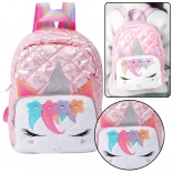 Kinder-Schulrucksack Einhorn rosa 32 cm