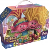 Puzzle 70 Teile Glitter im Koffer Glitzernde Trolle