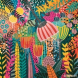 Quadratisches Puzzle Flowery: Schöne Zukunft 1000 Teile HEYE