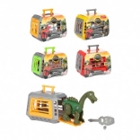 Steckbarer Dinosaurier im Käfig – Plastik-Set, Mix verschiedener Arten