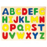 Holzpuzzle mit Alphabet-Einlage für Kinder von Bino