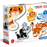 Mein erstes Puzzle Safari 4-in-1 (2–5 Teile) CLEMENTONI