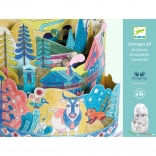 3D-Malbuch Auf der Spitze der Welt