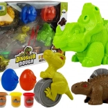 Ciastolina Dino Eier Set 12 Teile 4 Farben