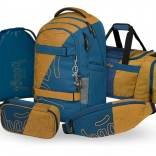 Schulset BAAGL Skate Max Duo: Rucksack, Federmäppchen, Beutel, Sporttasche und Bauchtasche