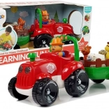 Musik-Traktor mit Anhänger und Tieren, batteriebetrieben