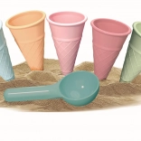 Androni Sandförmchen – Eis, 6-teiliges Set