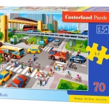 Castorland Puzzle Belebte Kreuzung 70 Teile