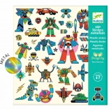 DJECO Metallische Aufkleber Roboter