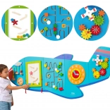 Holz-Wand-Sensoriktafel Flugzeug VIGA Montessori
