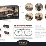 Retro-Zug mit Lichtern, Geräuschen und Rauch 207 cm