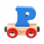Bigjigs Rail Waggon mit Buchstabe P