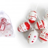 Dekorative bemalte Plastikeier 6 cm