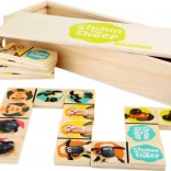 Holzdomino Shaun das Schaf