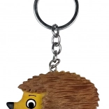 Holz-Schlüsselanhänger Igel