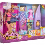 Puppe Olga in den Ferien mit Zubehör