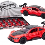 Metallisches Sportauto 1:32 mit Friktionsantrieb – rot