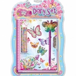 Pecoware Tagebuch mit Schloss und Stift – Schmetterlinge